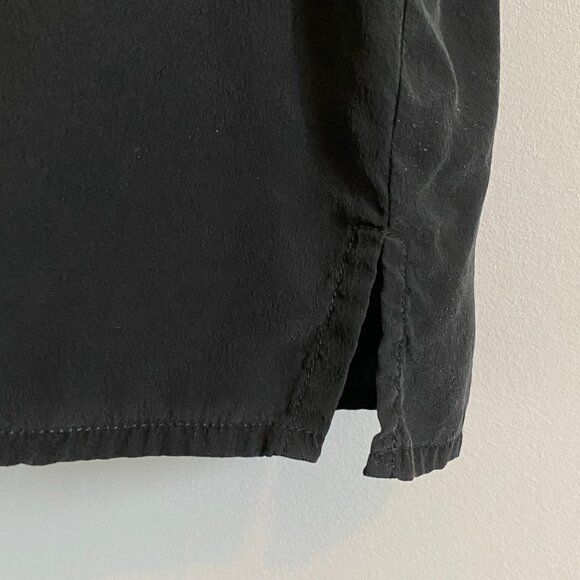 100% Silk Vintage Black Tank Top Blouse Minimalist Classic Staple 90s Faded - Picture 5 of 9